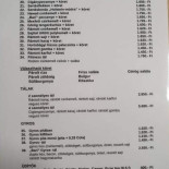 Fekete Bari Ételbár Étlap