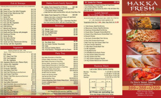 Hakka Fresh menu