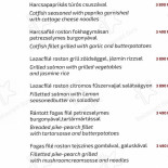 Rozsakert Etterem Étlap
