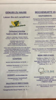 Freihof menu