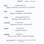 Kolozsvár étterem Étlap