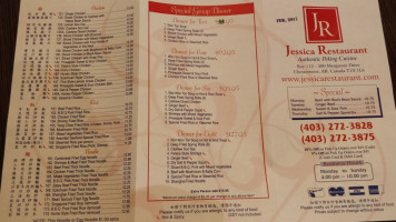 Jessica Restaurant menu