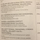 Rossita Olaszos Kisvendéglő Étlap
