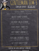 Gentleman Jim's menu