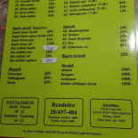 Sali Pizzéria Étlap