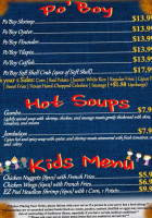 Live Crawfish Seafood menu