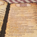 Sári Csárda Étlap