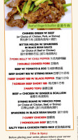 Chinatown On Thayer menu