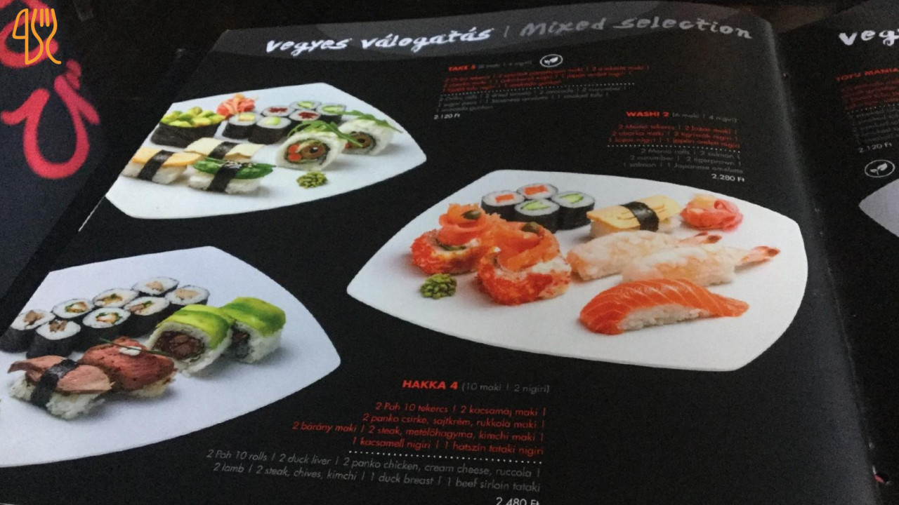 Wasabi Running Sushi Wok Debrecen Étlap
