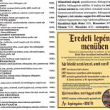 Szent Gellért Borház és Vendégfogadó Étlap