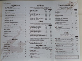 Jp's Asian Bistro menu