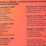OÁzis SÖrÖzŐ Étlap