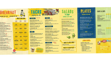 Tacodeli menu