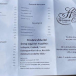 Határ Csárda Étlap