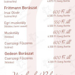 Elixir Restaurant Cafe Bar Étlap