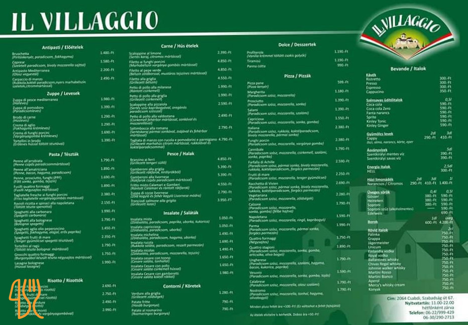 Il Villaggio Étlap