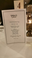 Terrace On The Green menu