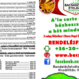 Bacsaszelet Ételbár és Étterem Étlap