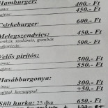 20 Cafe Falatozó Étlap