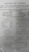 Bradley’s Seafood Steaks menu