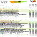 Drago Rosso Pizzéria Étlap