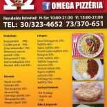Omega Pizzéria Étlap