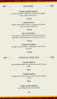 Chef Abhi's Classic Indian Cuisine menu