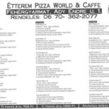 Eldorado Pizza World Cafe Étlap