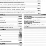 Silver Ételbár Étlap