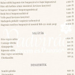 Vadvirág Étterem és Panzió Étlap