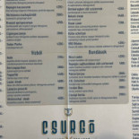 Csurgó Étterem Étlap