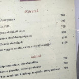 Bohém Étterem Dobogókő Étlap