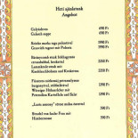 Szent Domonkos Vendéglő Étlap