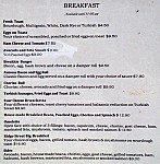 Ridge Street Cafe menu