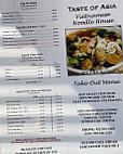 Taste Of Asia menu