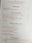 Le Musigny menu