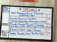 Tim's Corner menu