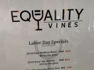 Equality Vines Tasting Room