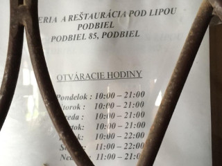 Pizzeria A Reštaurácia Pod Lipou