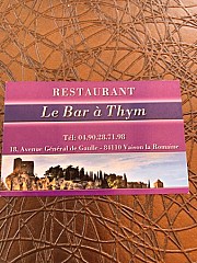 Le Bar a Thym