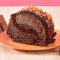 Mississippi Mud Roll Cake Slice