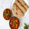 Kadhai Csirke, Bhindi, Paratha Thali