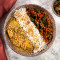 Lasooni Methi Csirke, Bhindi Chana Jeera Pulao