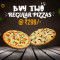 2 Normál Pizzától Rs 299