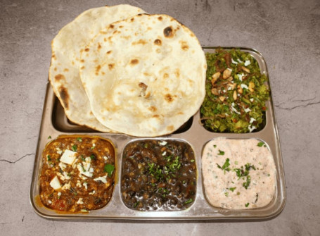 Paneer Jodhpuri (200Gms) Butter Tawa Roti 5Pc Butter Milk (200Ml) Salad Pickel