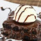 Chocolate Fudge Brownie With Vanilla Icecream