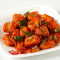 Wok Fried Paneer Tossed In Schezwan Sauce