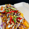 Asian Loaded Fries Satay Tofu