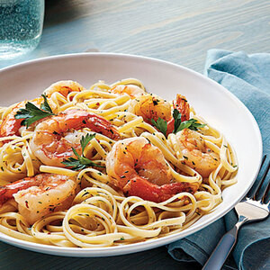 Garnélarák Scampi Linguine