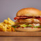 A Prezzo Chicken Burger Fries